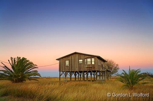 House On Stilts_28665.jpg - Photographed near Port Lavaca, Texas, USA.